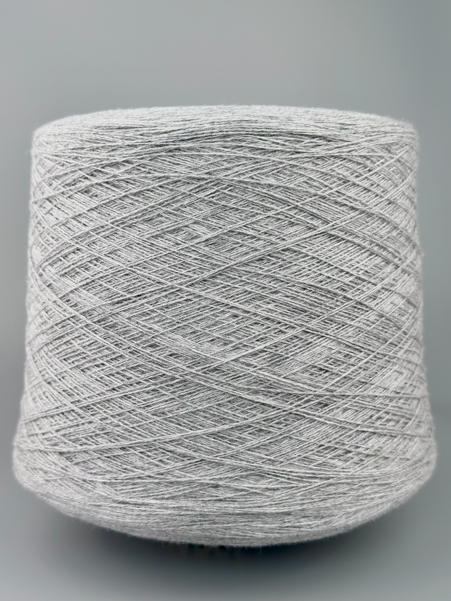 Biagioli Modesto Art. Cashmere Yak Seta Nm 2/28 col. Helles Grau Mélange foto 2